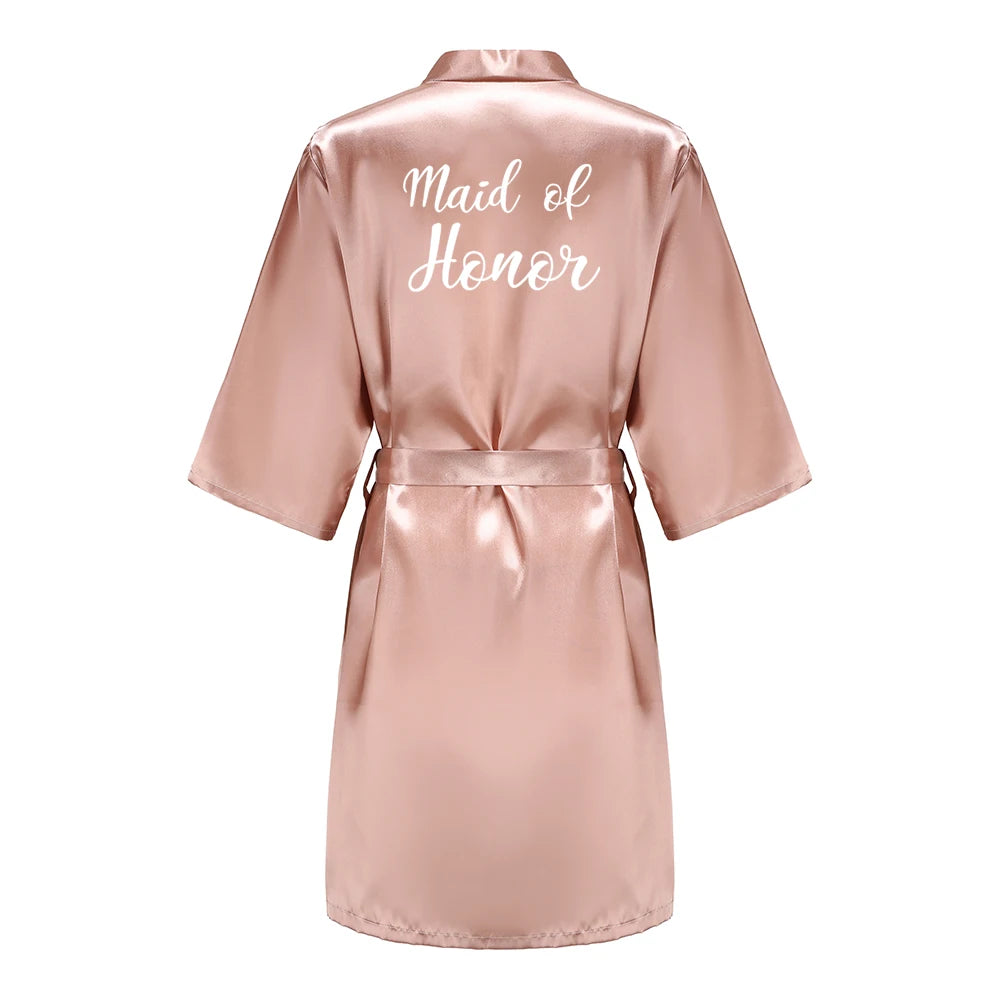 Picture-Perfect Satin Bridal Party Robes - Pink - As Seen on Instagram!