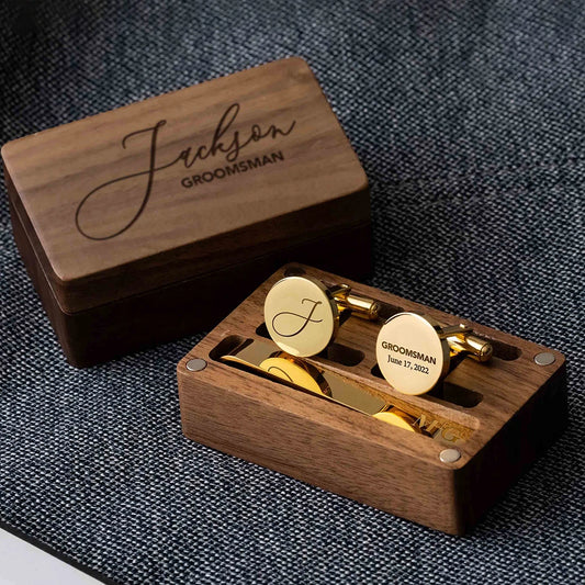 Personalized Bridal Party Cufflink Gift Set