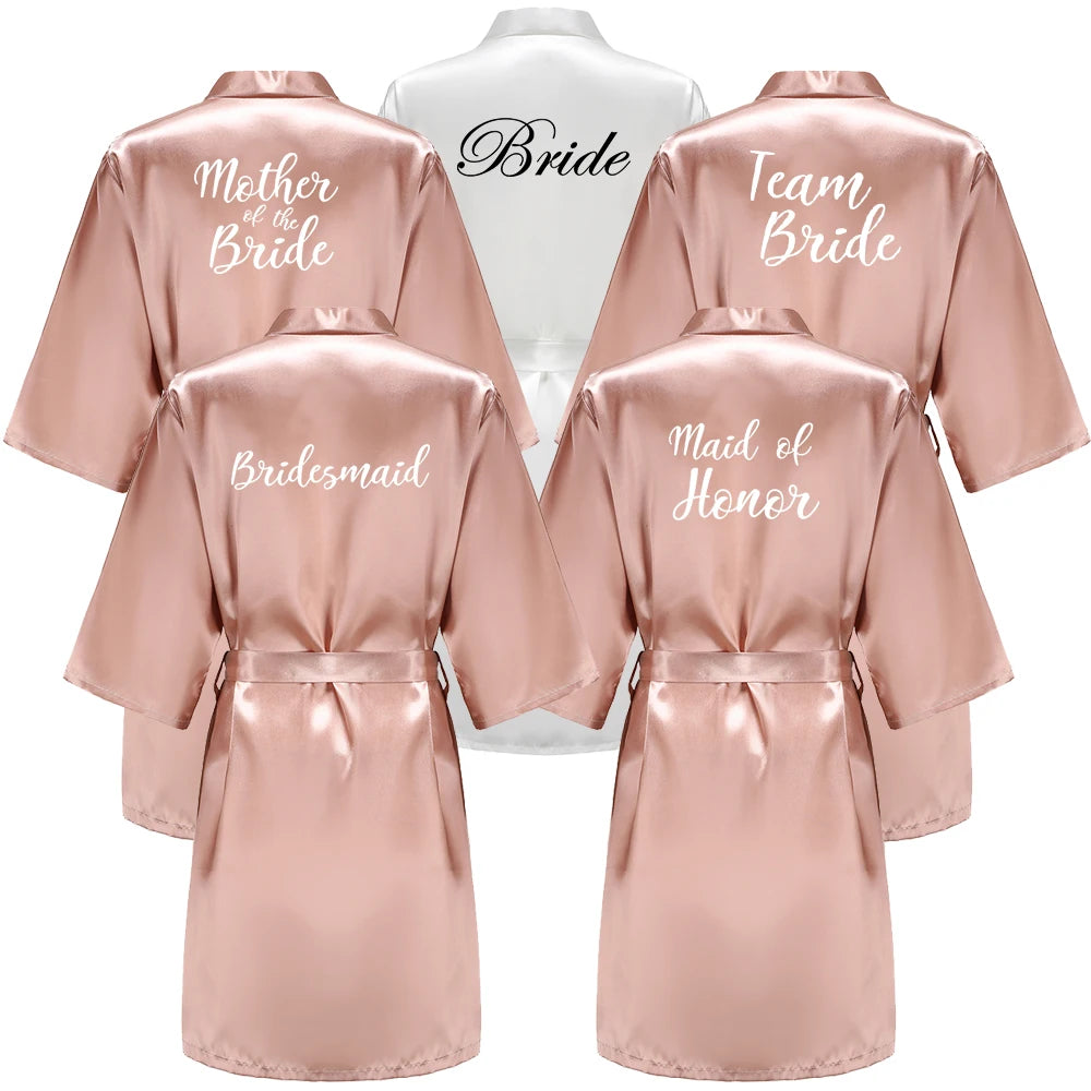 Picture-Perfect Satin Bridal Party Robes - Pink - As Seen on Instagram!