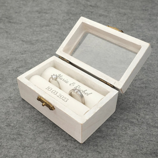 Forever Starts Here Personalized Wedding Ring Box